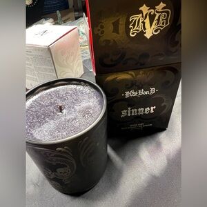 Super rare authentic Kat Von d luxurious sinner scented candle -